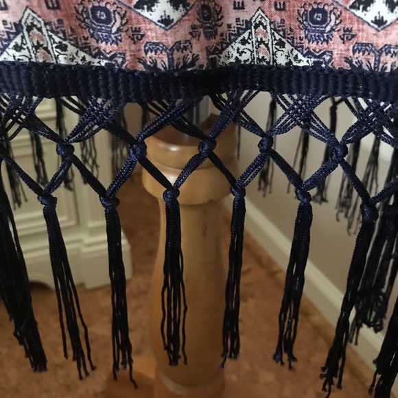 XHILARATION FRINGED BOHO DRESS - Picture 3 of 6